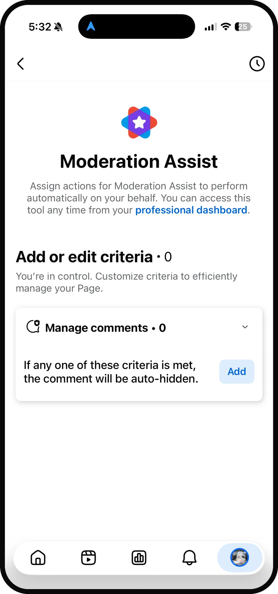 Moderation Assist on a creator’s Page: the same patterns and components, reused